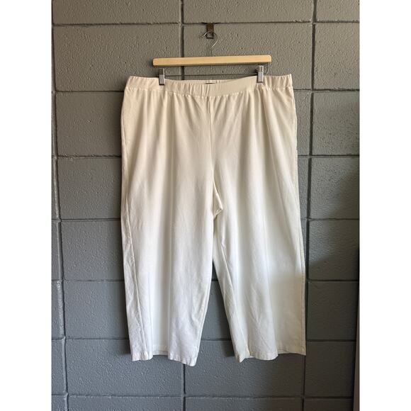 Women's Eileen Fisher Washable Stretch Crepe Cropped Pants size 3X Plus Size - Picture 2 of 7